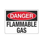 Danger Flammable Gas (Chemical) Sign